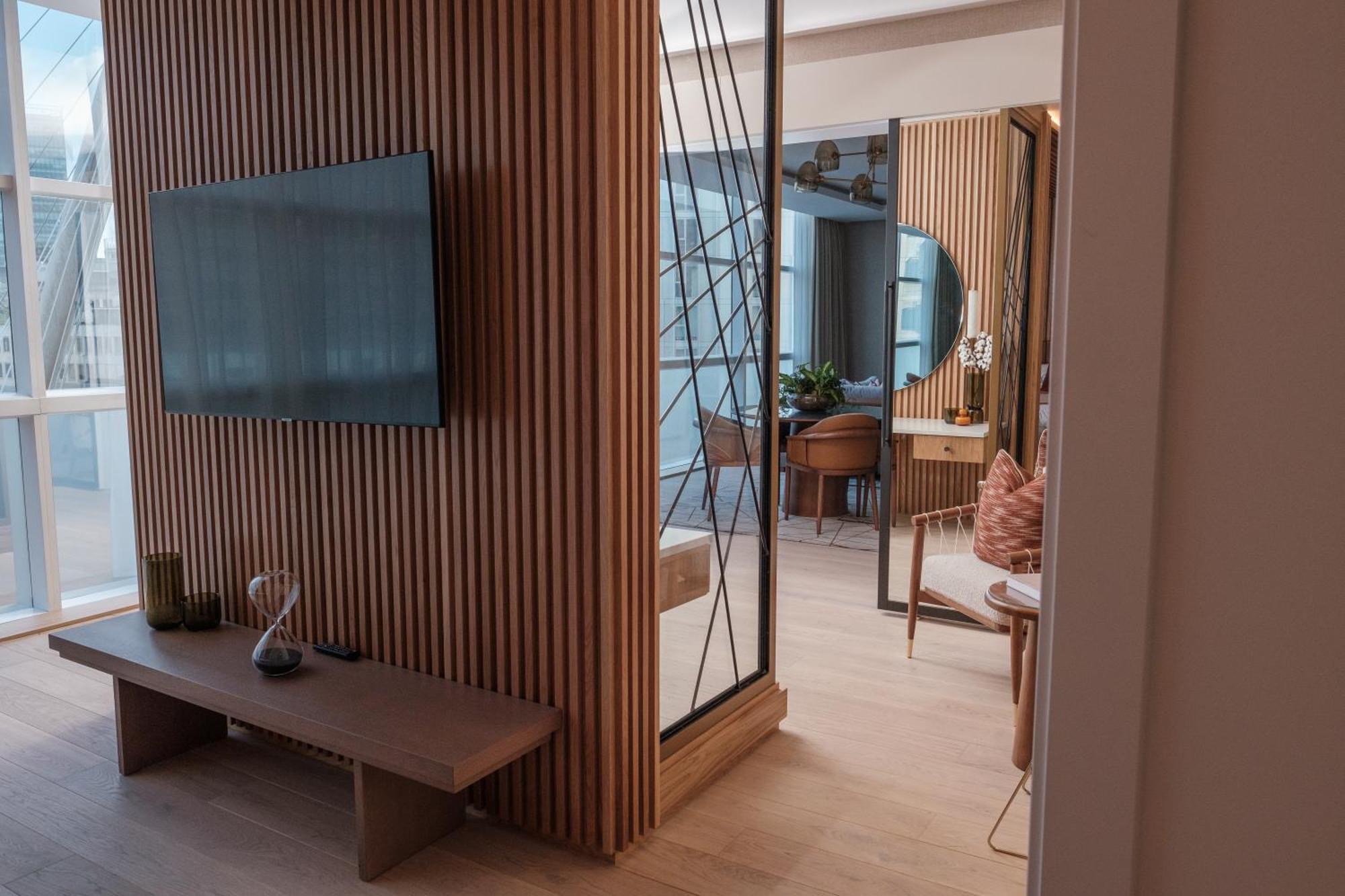 The Lowry Hotel Manchester Esterno foto Interior of a typical apartment